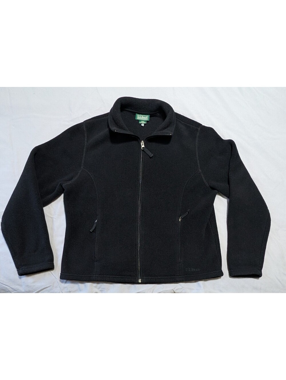 L.L. Bean Women's Classic Full Zip Fleece Jacket Black Size Large Regular